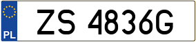Truck License Plate
